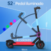 S2 Scooter eléctrico plegable Base iluminada - Imagen 2