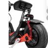 Scooter Eléctrico Honey Whale F8 Negro-Rojo - Imagen 7