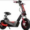 Scooter Eléctrico Honey Whale F8 Negro-Rojo - Imagen 2