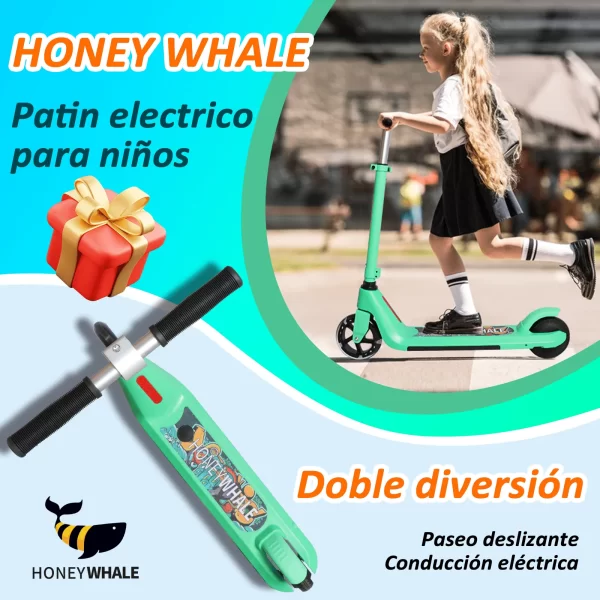 Scooter Eléctrico Honey Whale E8 Verde - Imagen 2