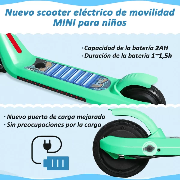 Scooter Eléctrico Honey Whale E8 Verde - Imagen 3