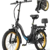 Bicicleta Eléctrica Plegable Honey Whale BW02 Negro
