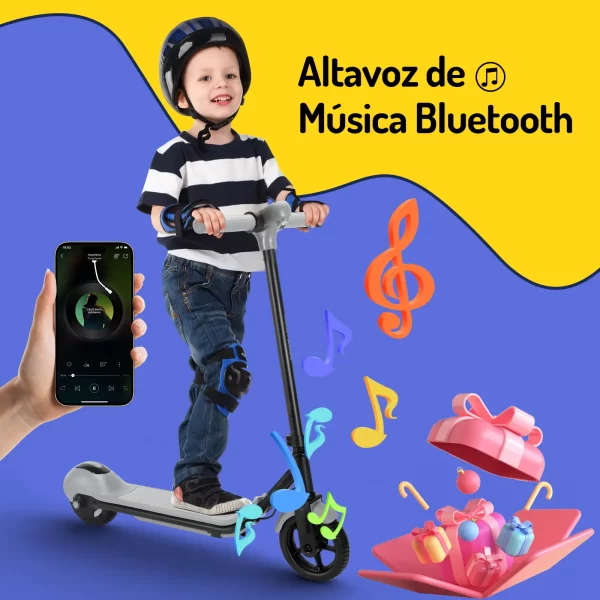 Scooter Electrico Infantil Honey Whale E2 Azul - Imagen 7