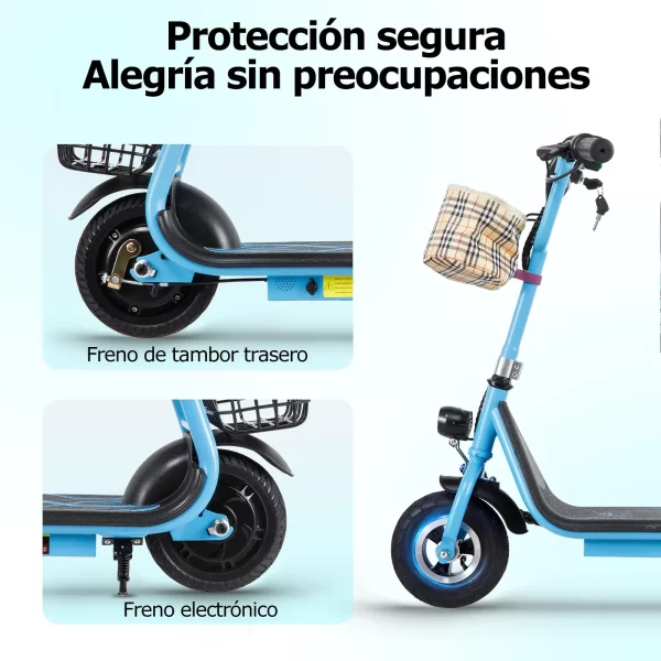 Scooter Electrico Infantil Honey Whale JL-005 Azul - Imagen 7